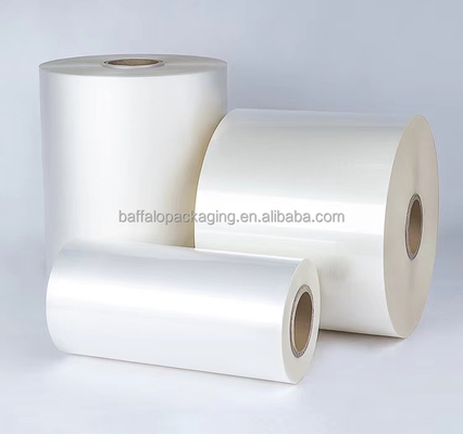 Glossy BOPP Thermal Laminating Film EVA Pre-coated 25 Micron Custom Width and Length Film for Paper Graphic Printed Products