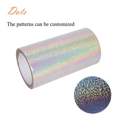 28 Microns Glitter BOPP Holograph Fluorographic Hot Lamination Film Glossy Roll