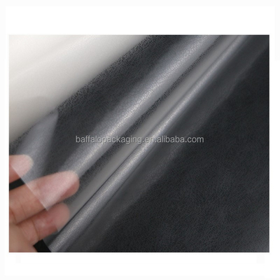 26 Micron Adhesive Coated Leather Texture Embossing BOPP Thermal Lamination Film for High End Paper Bags Boxes Photo Albums