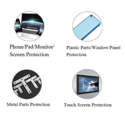 High Gloss High-temperature Resistant Scratch Resistant PU Adhesive PET Protection Film for Phone & Pad Touch Screen and Monitor