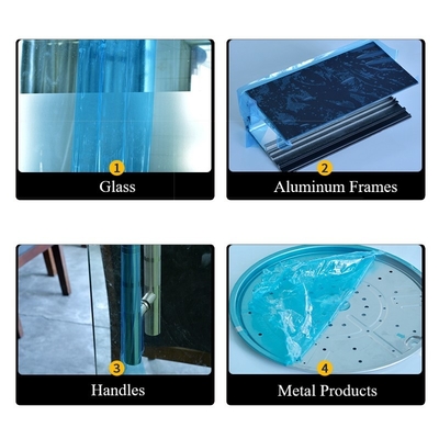 Blue PE Protective Film/Tape for Glass and  Windows Door Frame Stainless Steel & Elevator Protection