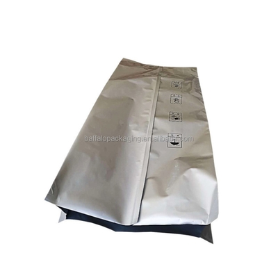 Chemical Plastic Particle Fertilizer Packaging Bags With Side Gusset Aluminum Foil 25 Kg Moisture-proof Heavy Duty Bag