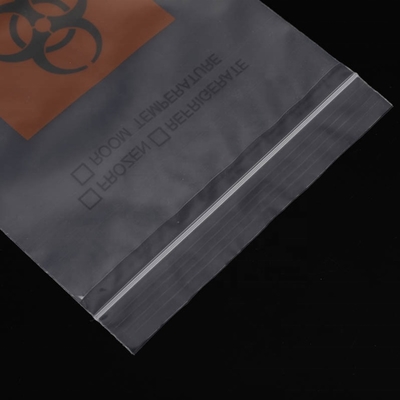 Transparent Biohazard Specimen Medical Waste Transportation Bag