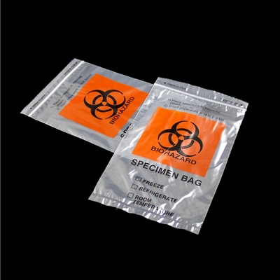 Transparent Biohazard Specimen Medical Waste Transportation Bag