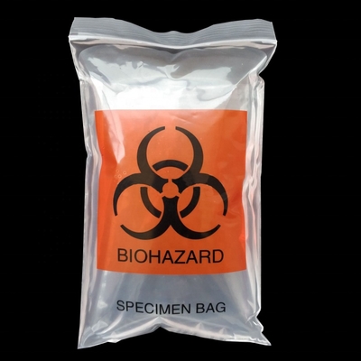 Transparent Biohazard Specimen Medical Waste Transportation Bag