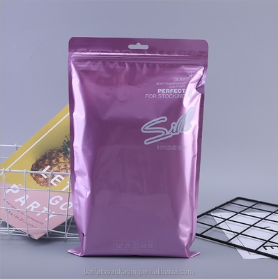 Custom Printed Clear Underwear Packaging Bags with Hang Hole Multi-layer Zipper Heat Sealable Bag